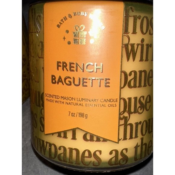 2 NEW BATH & BODY WORKS FRENCH BAGUETTE SCENTED CANDLE SINGLE WICK 7 OZ … - Picture 8 of 14